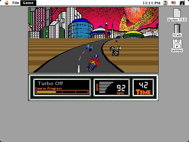 Super Hang-On screenshot 3 for Amiga